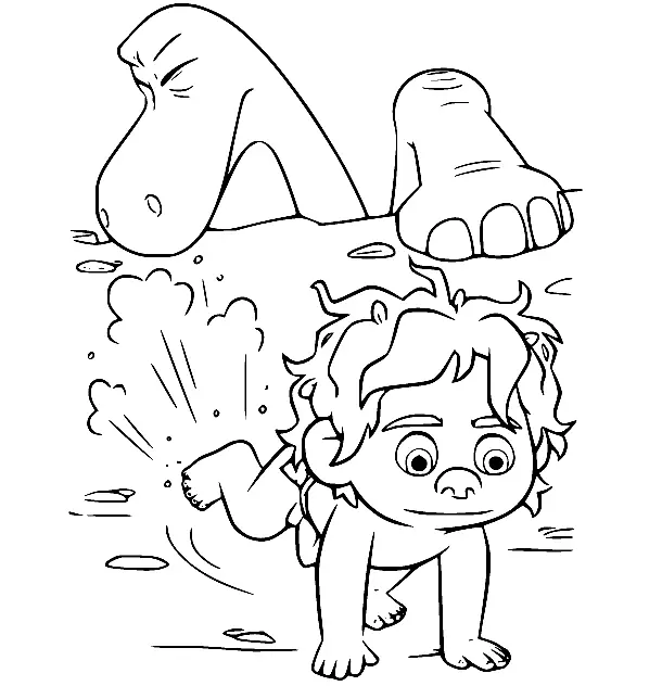 The Good Dinosaur Coloring Pages 38