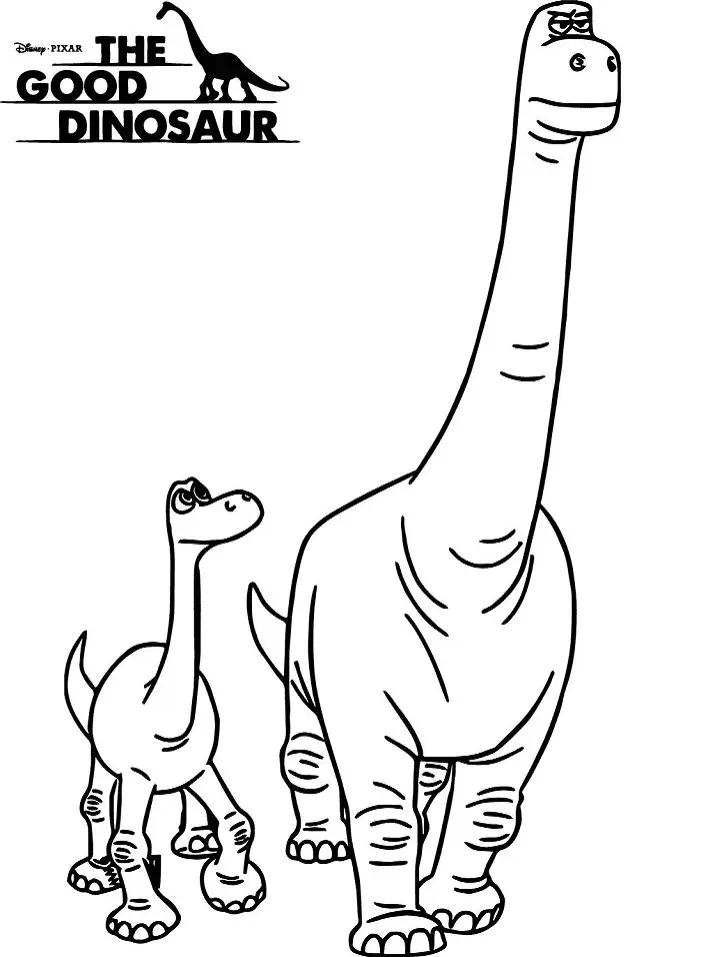 The Good Dinosaur Coloring Pages 8