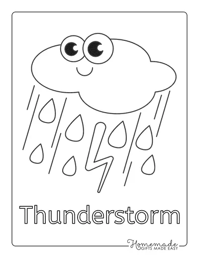 Thunderstorm Coloring Pages 32