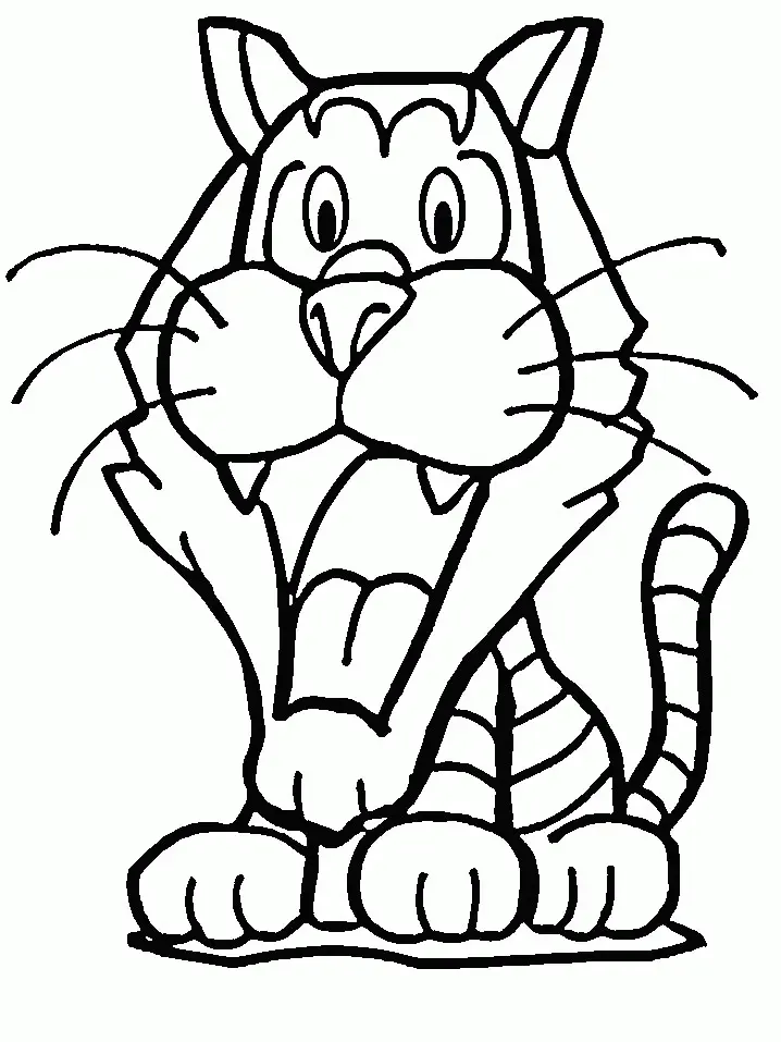 Desenhos de Tigre Para Colorir 18