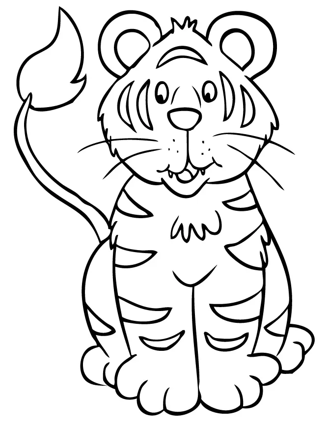 Desenhos de Tigre Para Colorir 3
