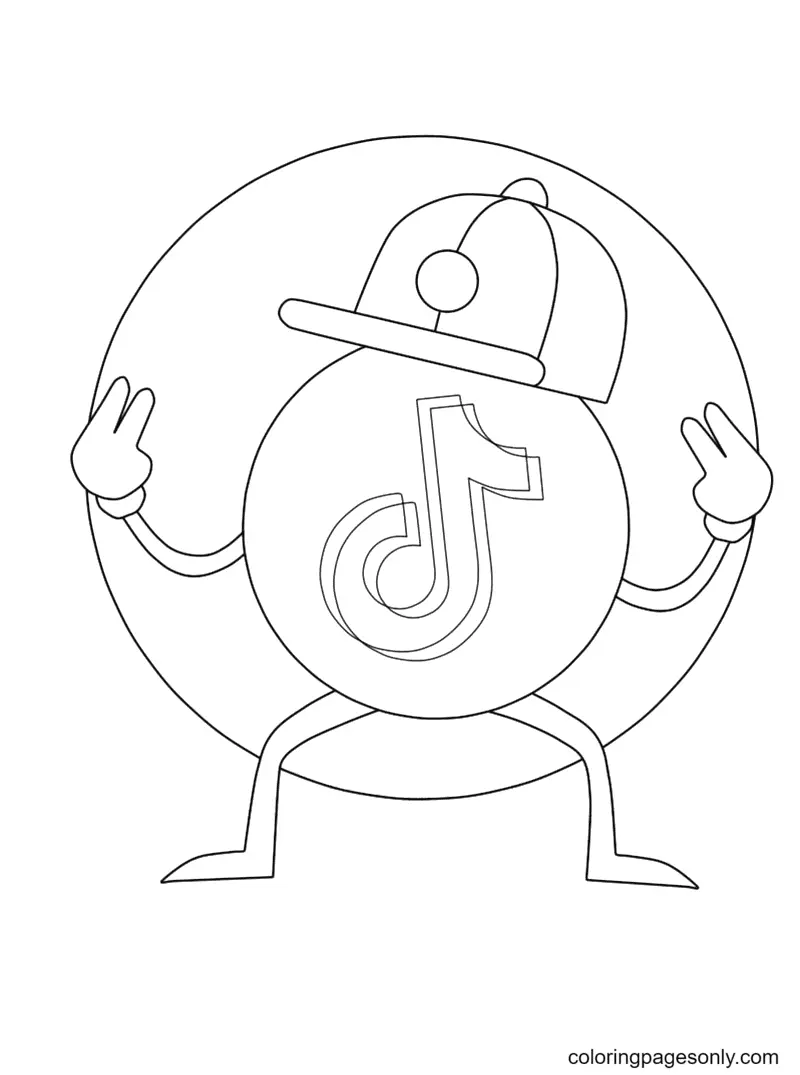 TikTok Ausmalbilder 3