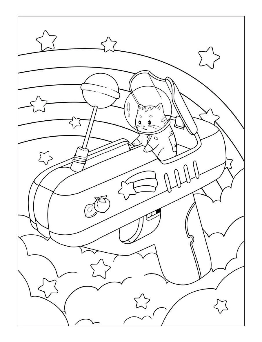 Tiny Cats Coloring Pages 41