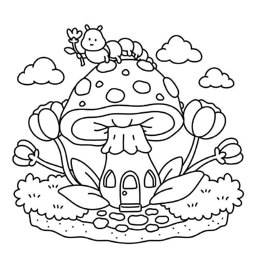 Pequenos Jardins Digitais para Colorir 2