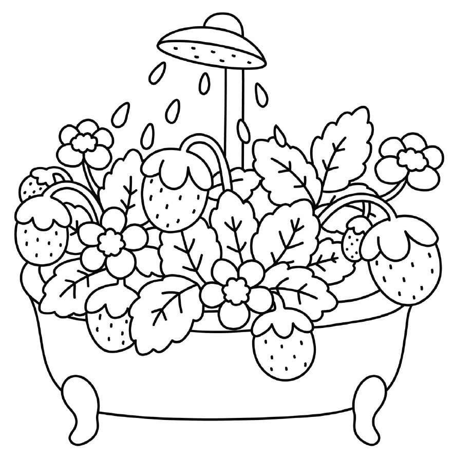 Pequenos Jardins Digitais para Colorir 20