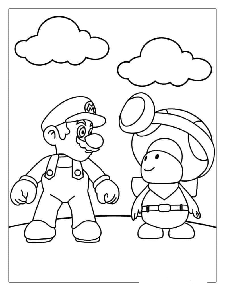 Toad Mario Ausmalbilder 7