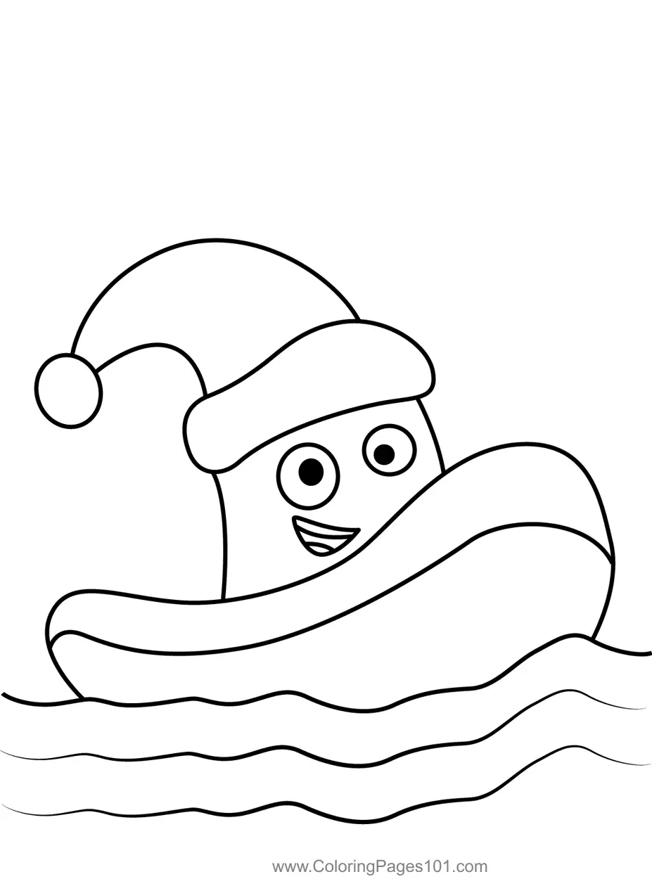 Toot the Tiny Tugboat Coloring Pages 2