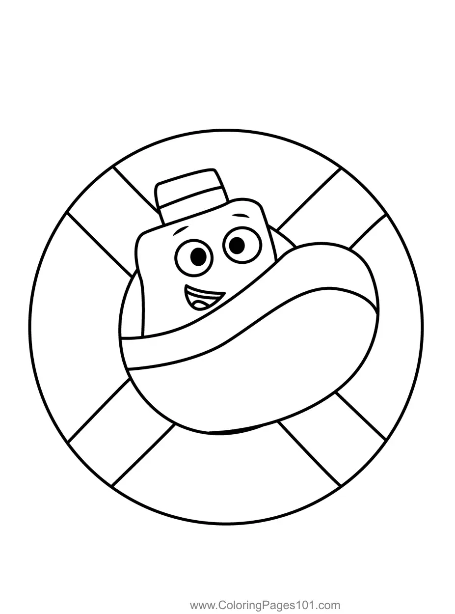 Toot the Tiny Tugboat Coloring Pages 8