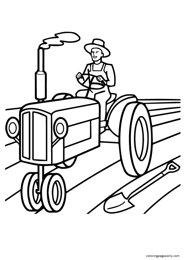 Desenhos de Tractor Para Colorir 46