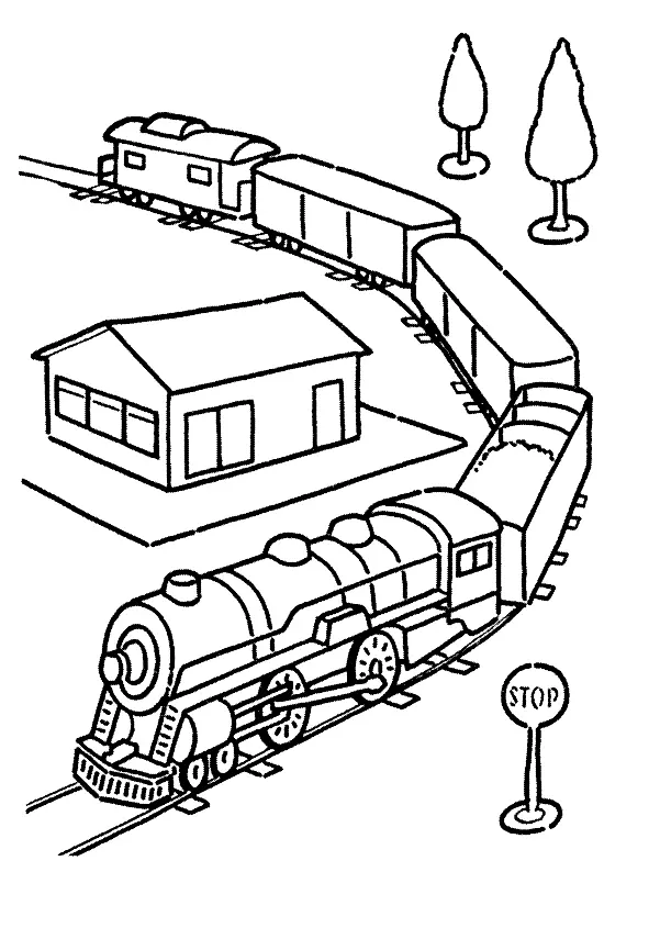 Zug Ausmalbilder 35