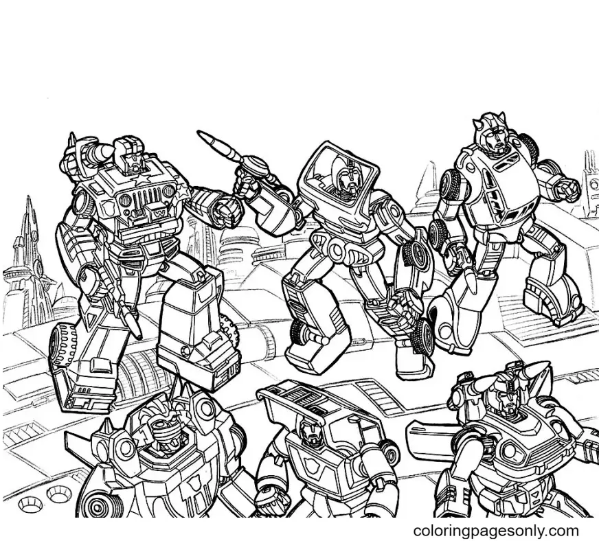 Desenhos de Transformers Para Colorir 110