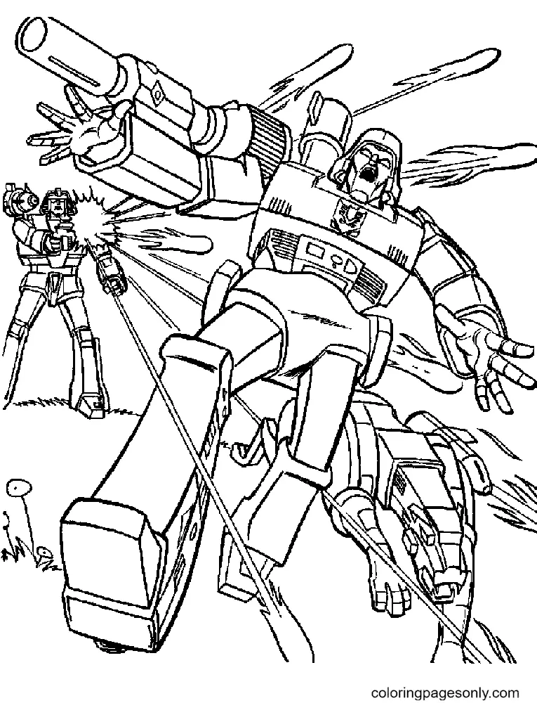 Desenhos de Transformers Para Colorir 36