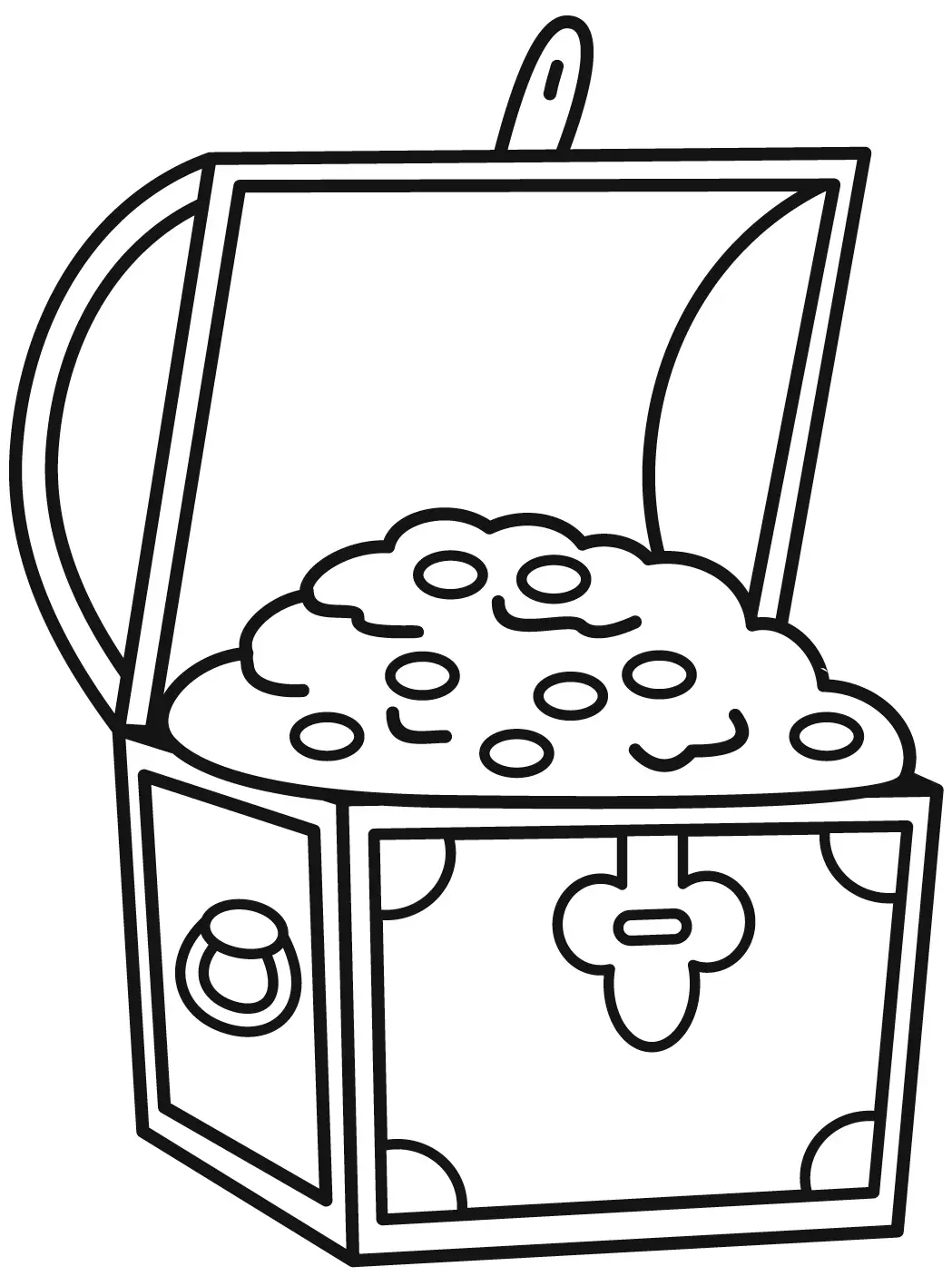 Treasure Chest Coloring Pages 2