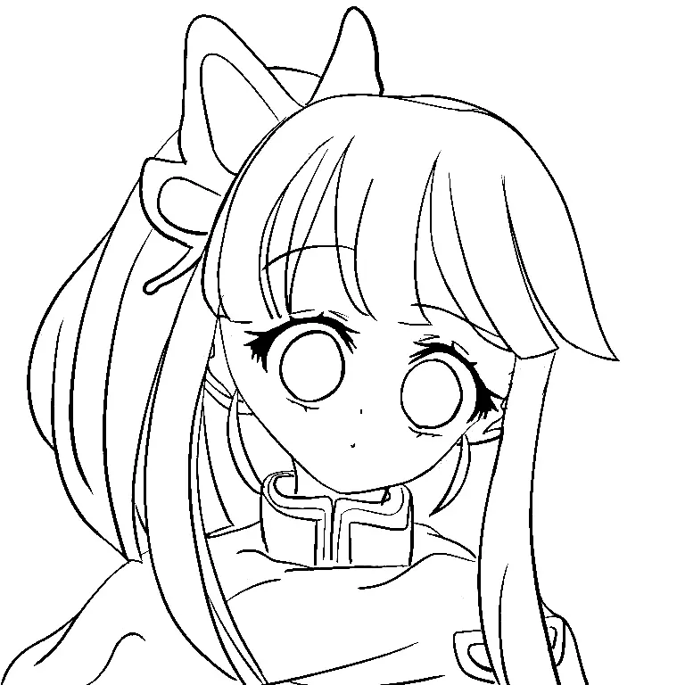 Tsuyuri Kanao Coloring Pages 11