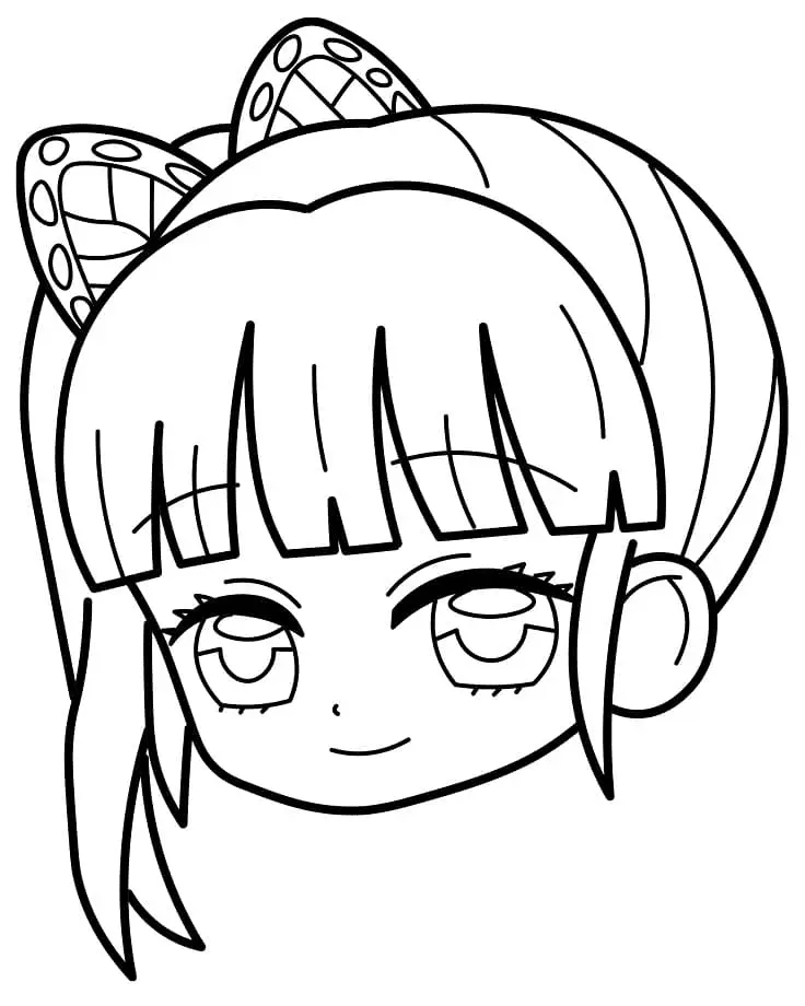 Tsuyuri Kanao Coloring Pages 12