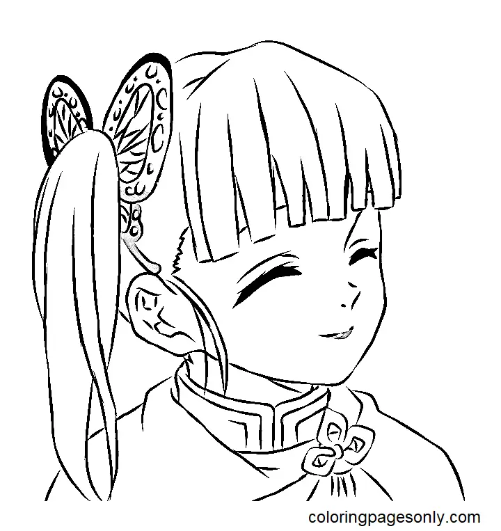 Tsuyuri Kanao Coloring Pages 2
