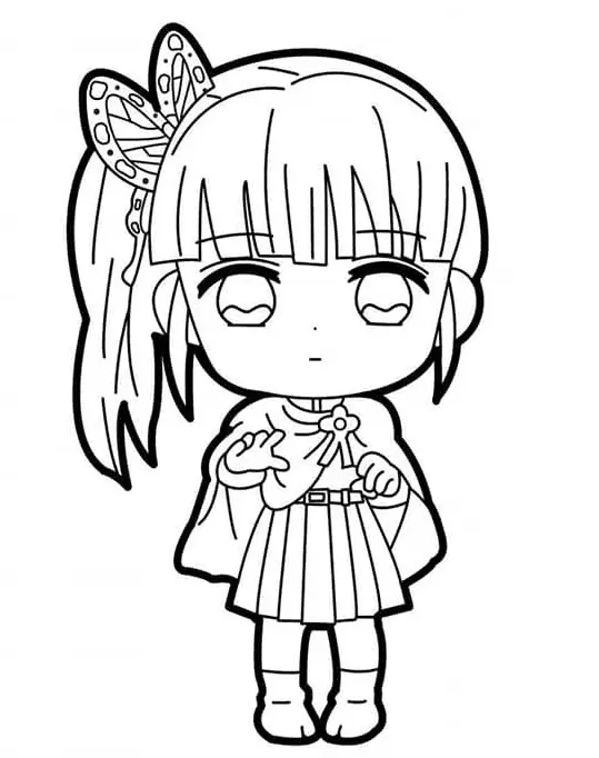 Tsuyuri Kanao Coloring Pages 4
