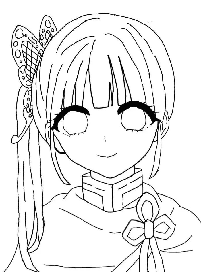 Tsuyuri Kanao Coloring Pages 5