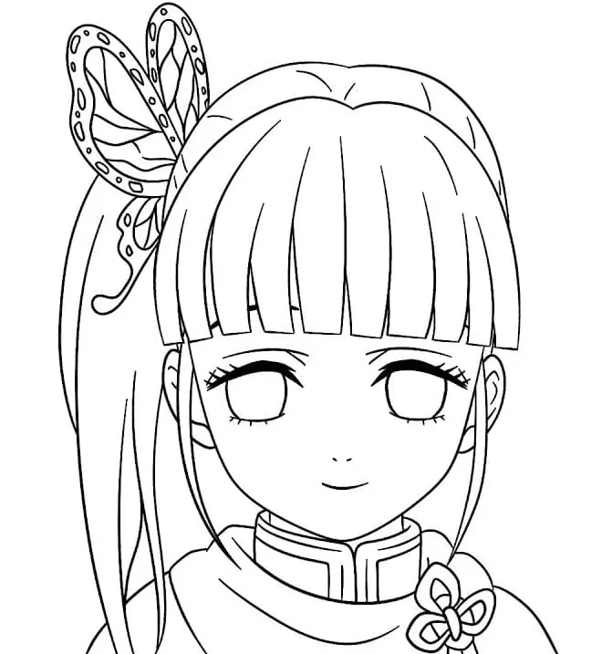 Tsuyuri Kanao Coloring Pages 7