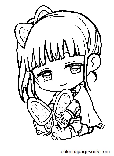 Tsuyuri Kanao Coloring Pages 8