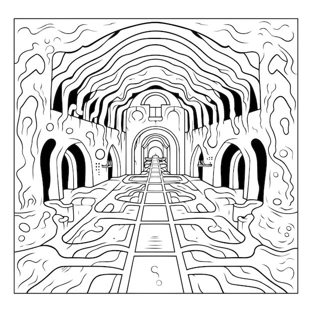 Tunnel Coloring Pages 12