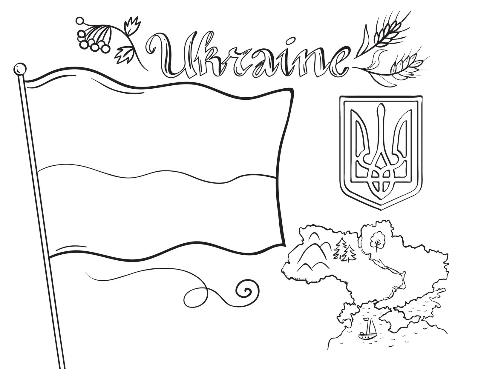Ucrania Para Colorear 1