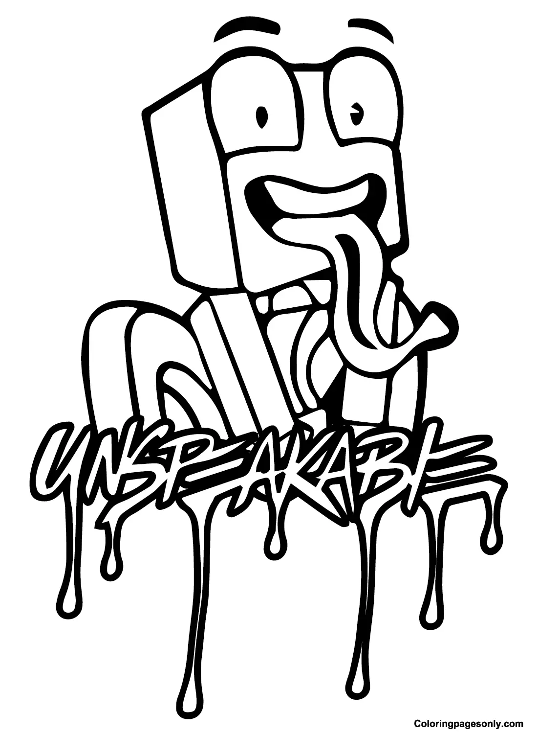 Unspeakable Para Colorear 2