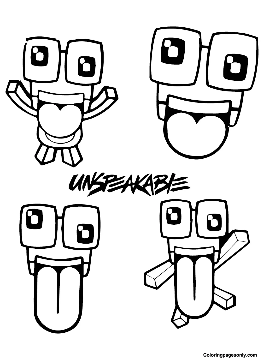Unspeakable Para Colorear 4