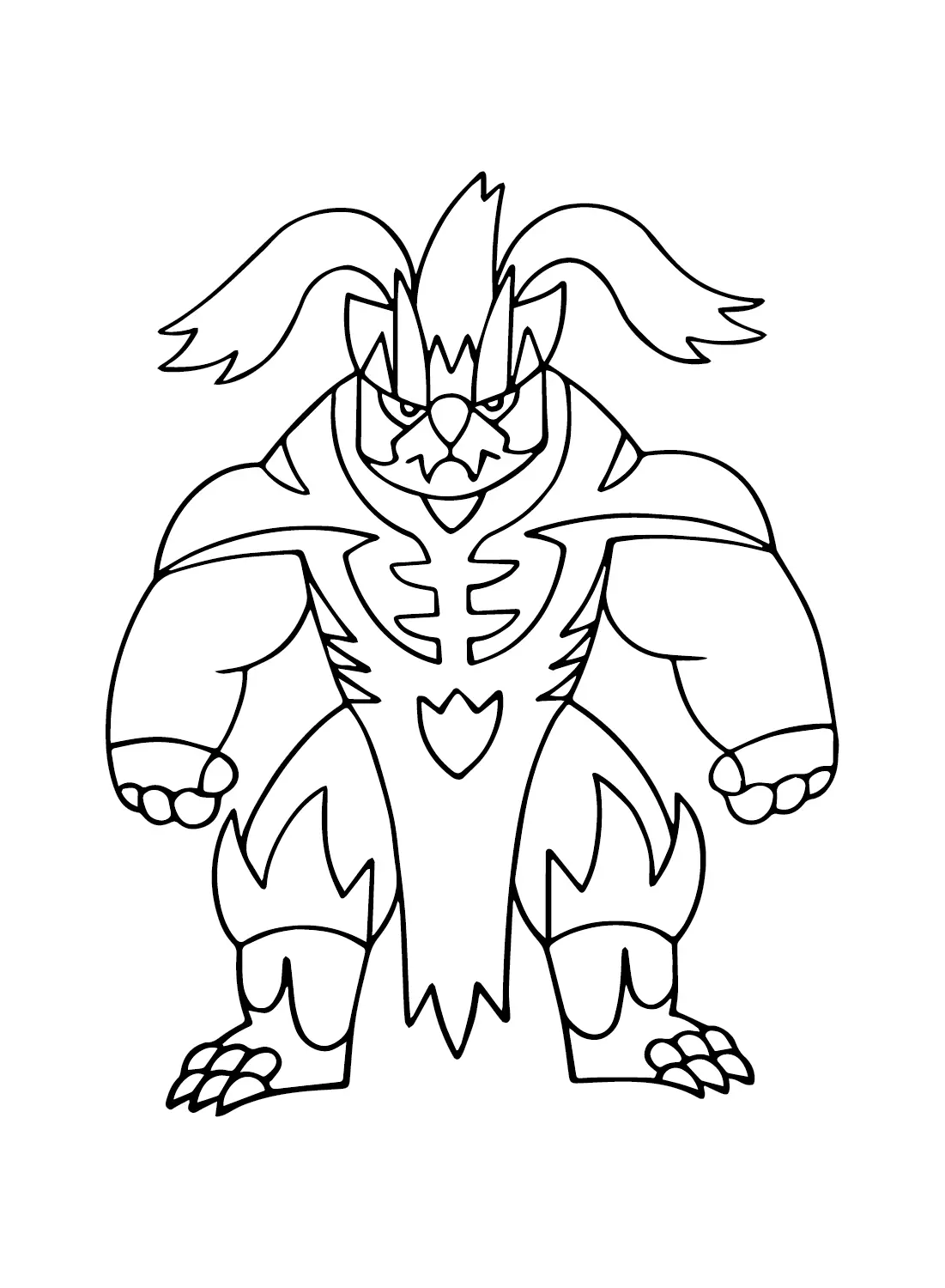 Urshifu Coloring Pages 11