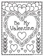Valentines Day Cards Coloring Pages 28