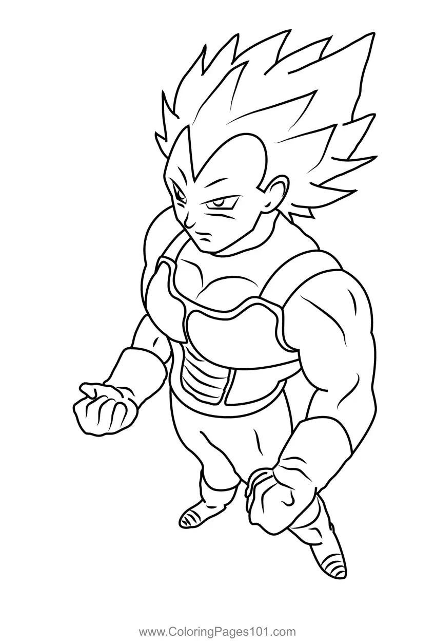 Vegeta Ausmalbilder 1