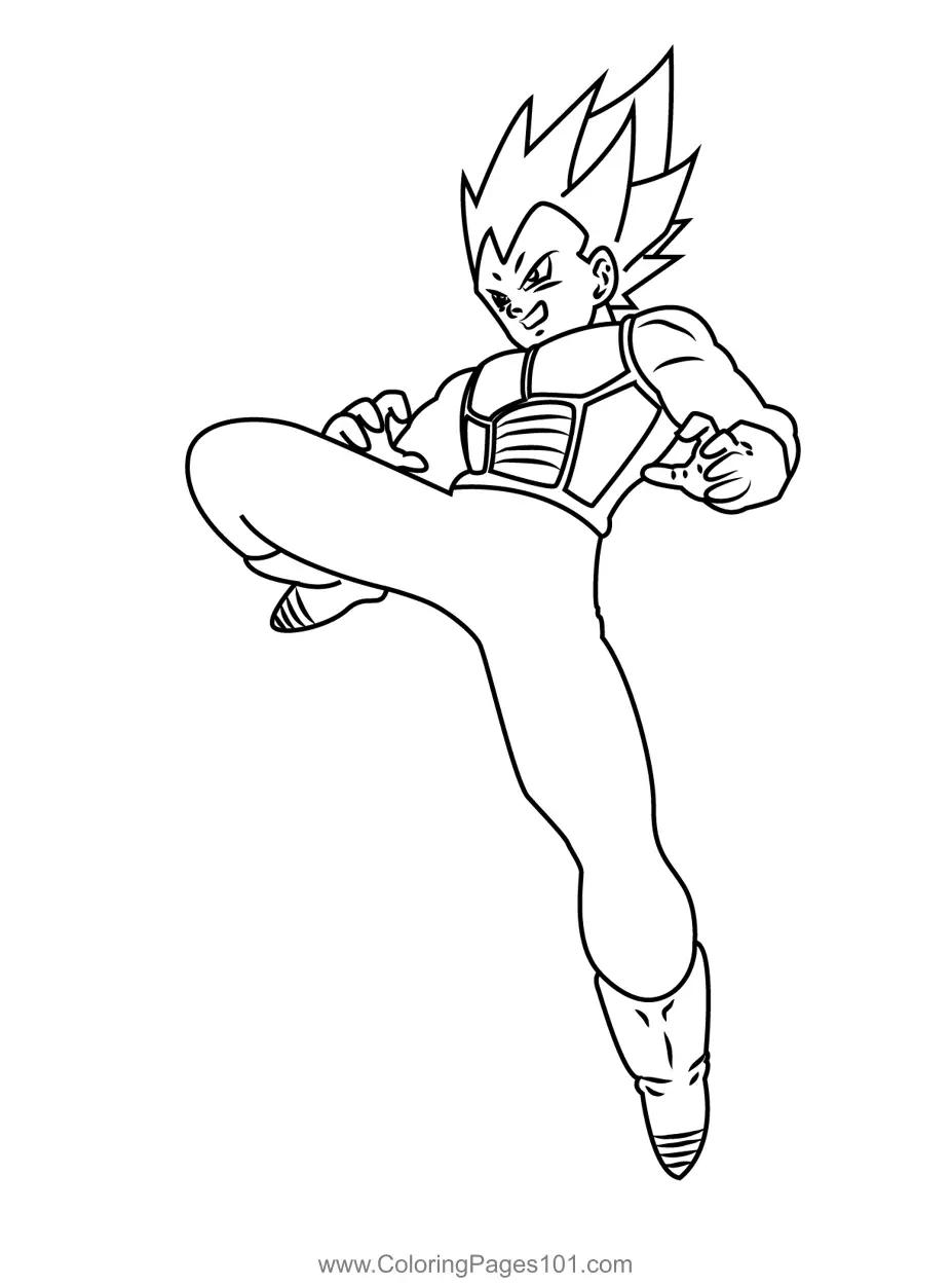 Vegeta Ausmalbilder 12