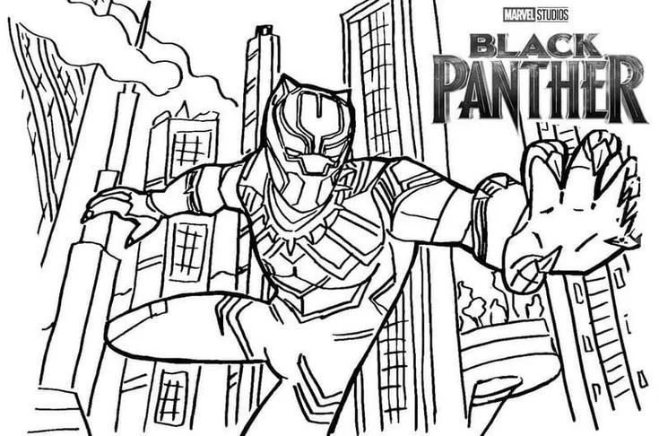 Wakanda Coloring Pages 3