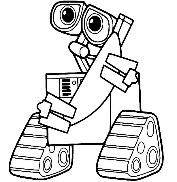 Desenhos de Wall E Para Colorir 23