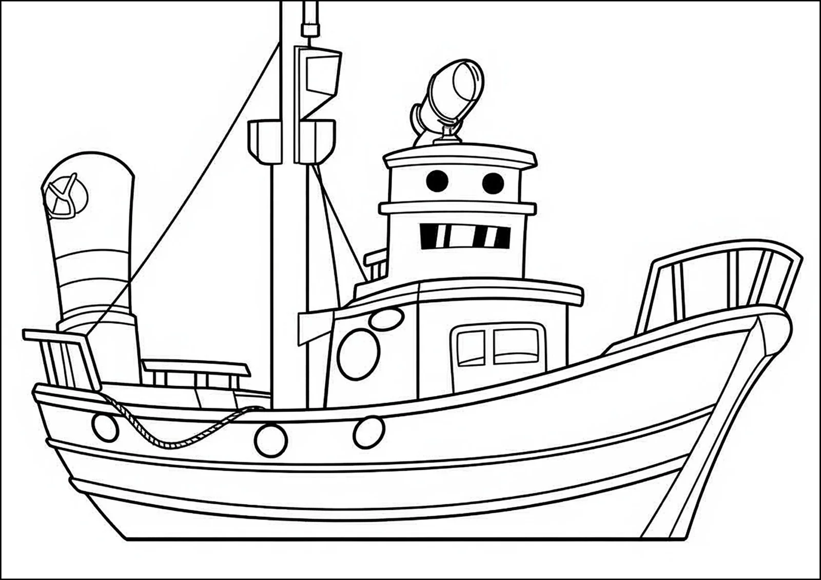 Transporte de aquatico Para Colorir 4