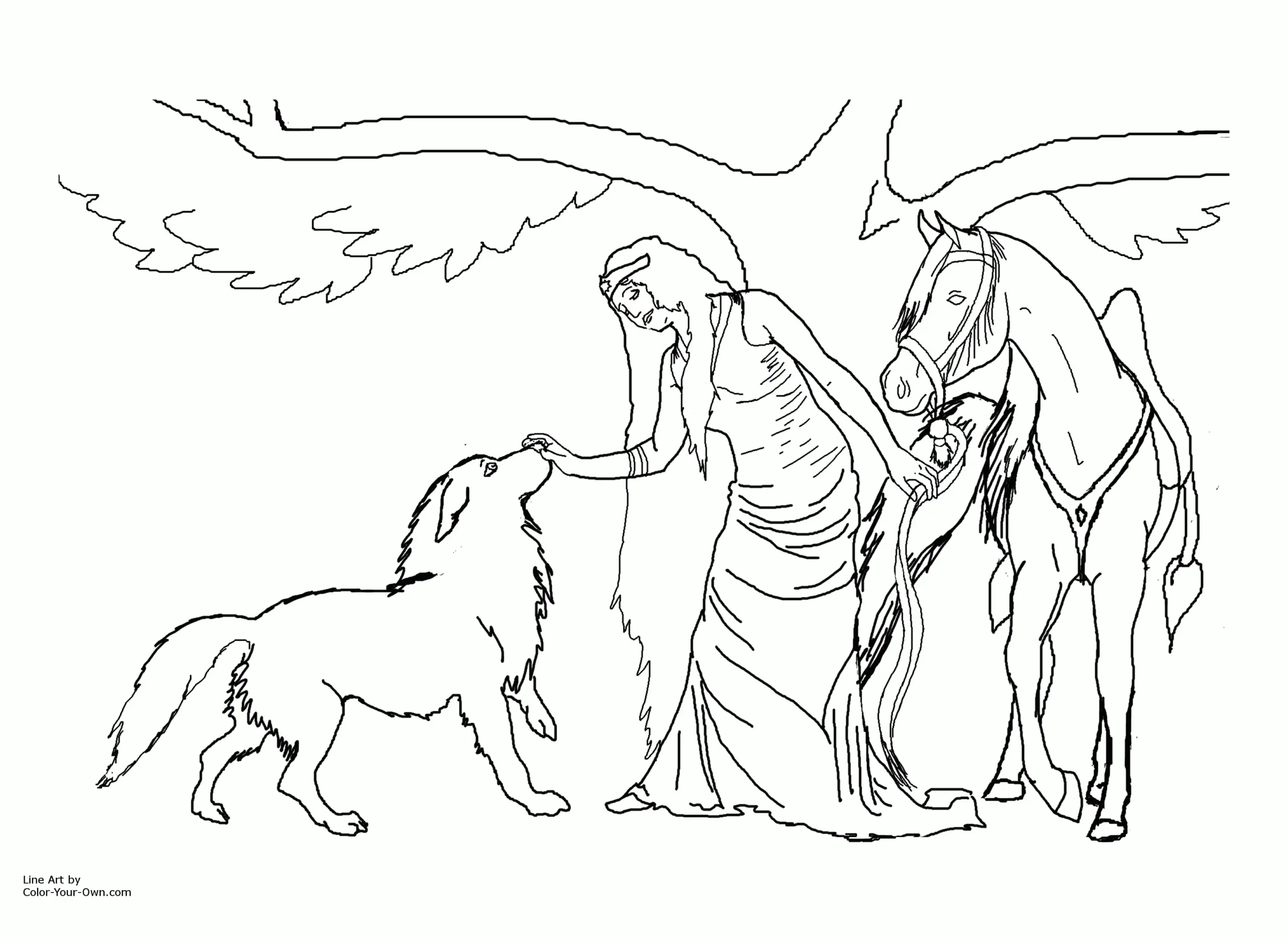 Wolf Ausmalbilder 10