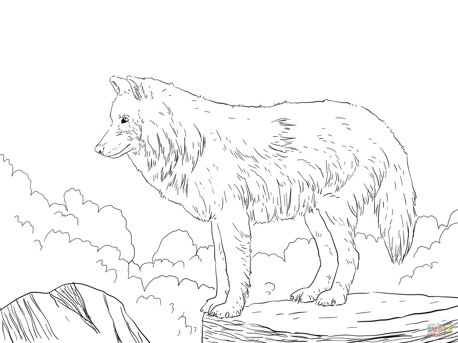 Wolf Ausmalbilder 5