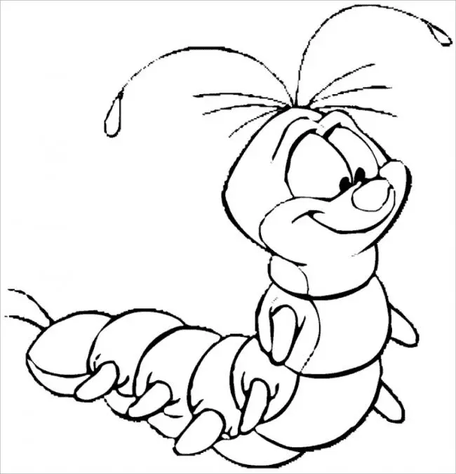 Wurm Ausmalbilder 23