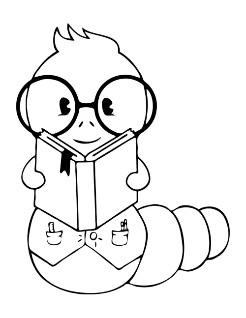 Wurm Ausmalbilder 9
