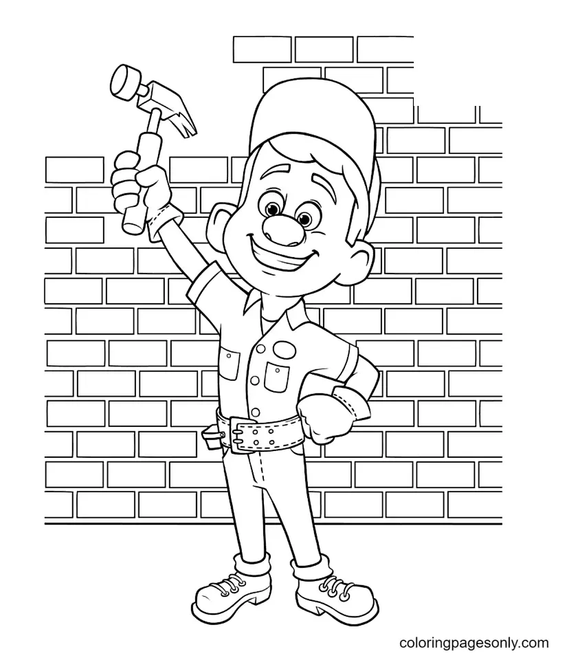 Desenhos de Detona Ralph Para Colorir 43