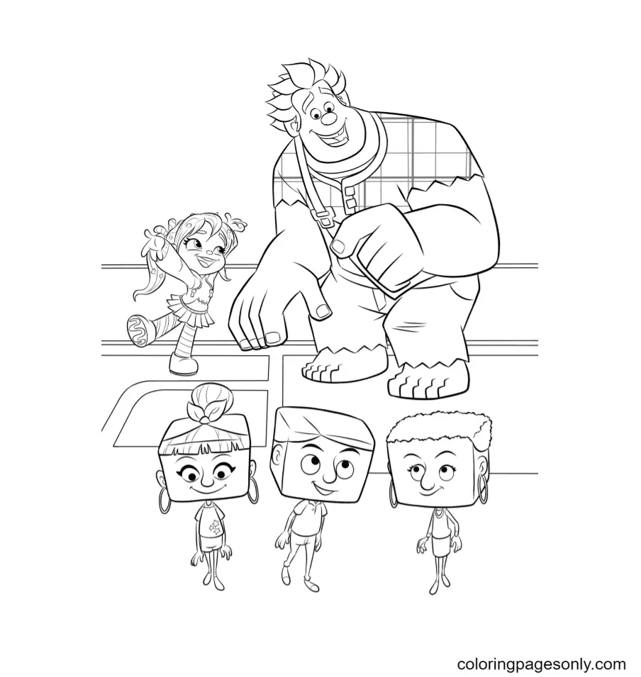 Desenhos de Detona Ralph Para Colorir 71