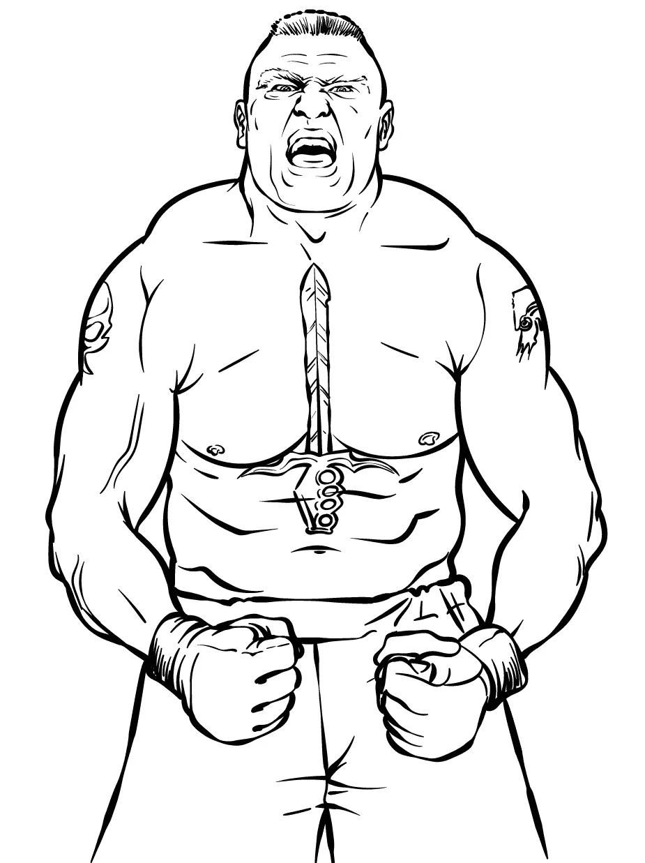 Wwe Para Colorear 4