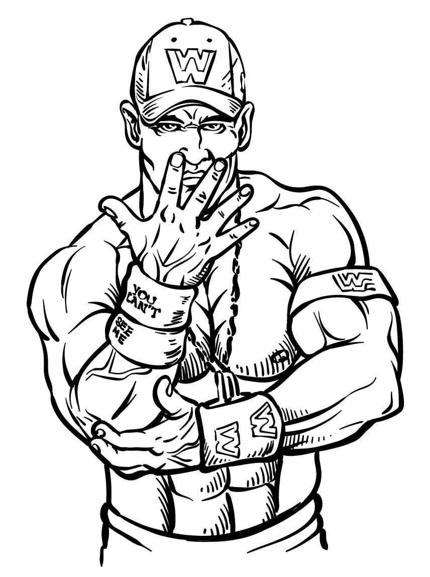 Wwe Para Colorear 8