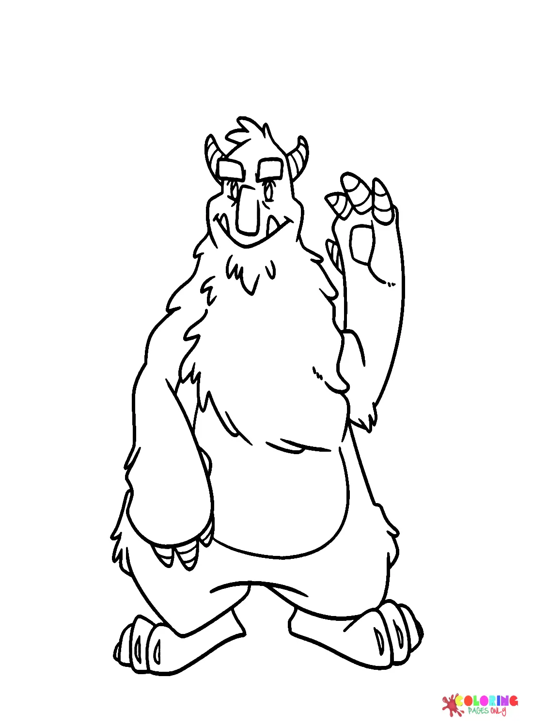 Yeti Para Colorear 11