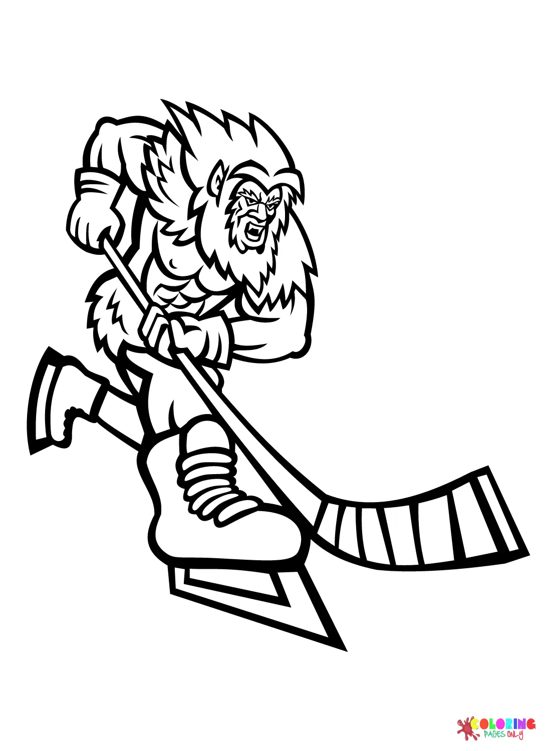 Yeti Para Colorear 12