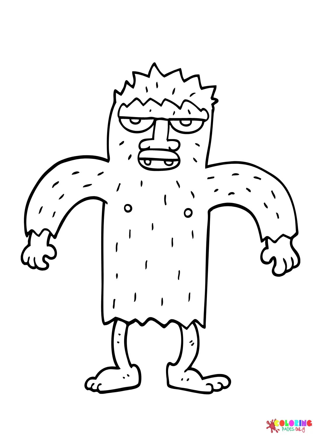 Yeti Para Colorear 14