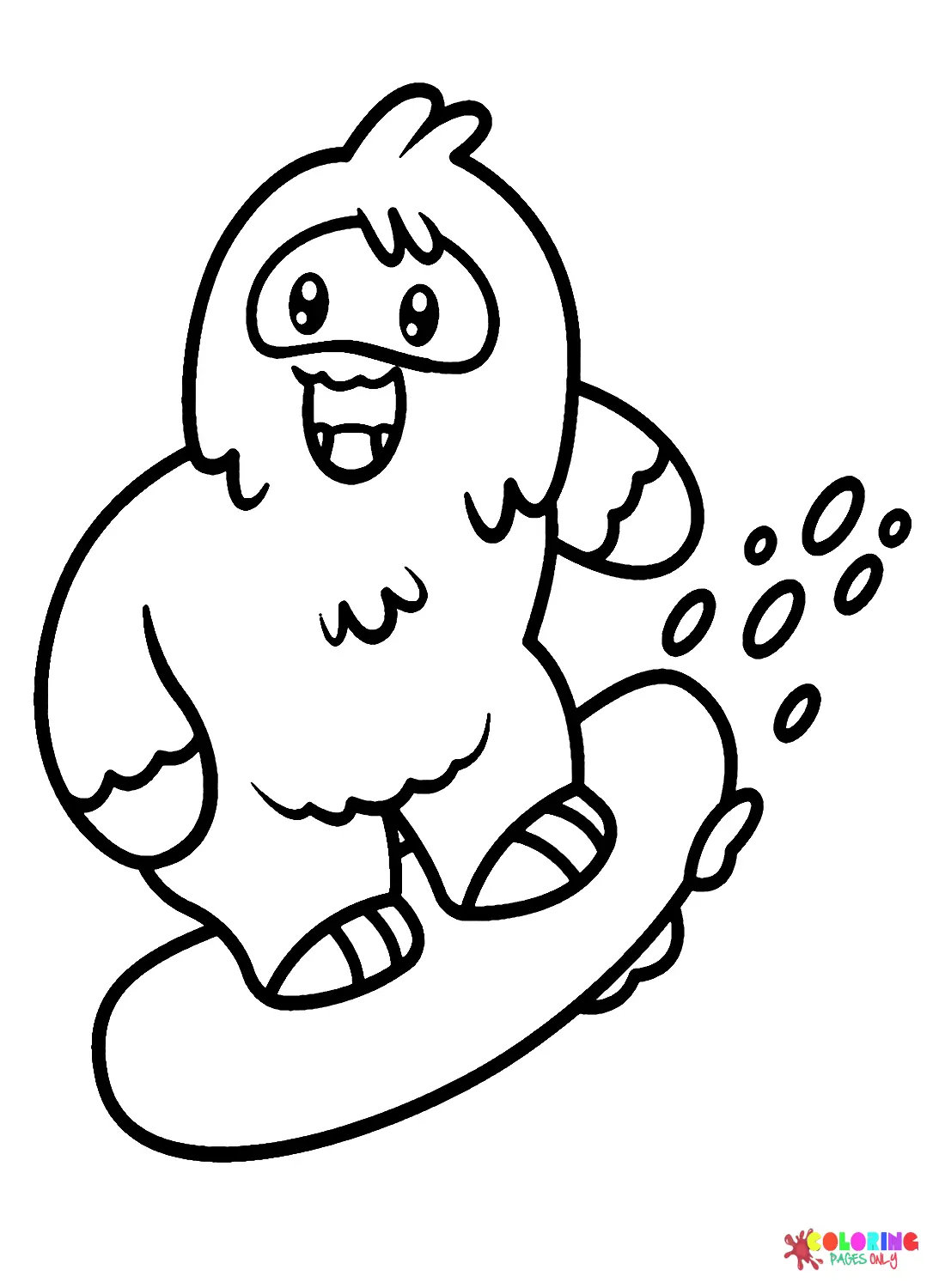 Yeti Para Colorear 22