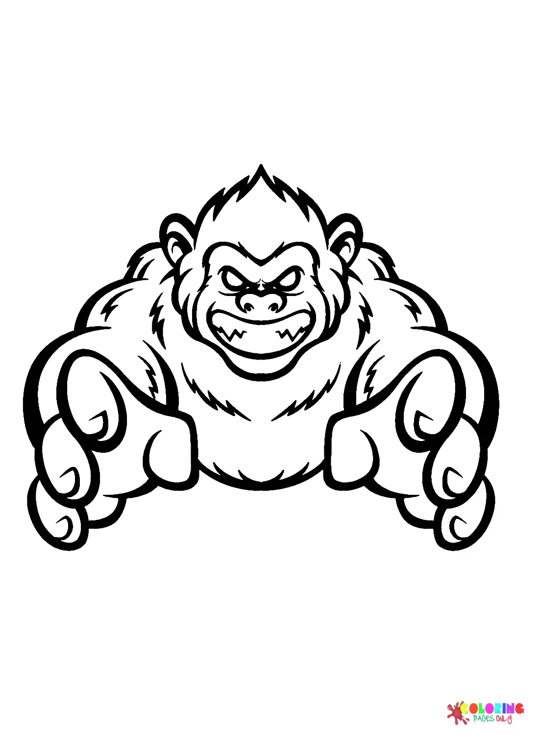 Yeti Para Colorear 24