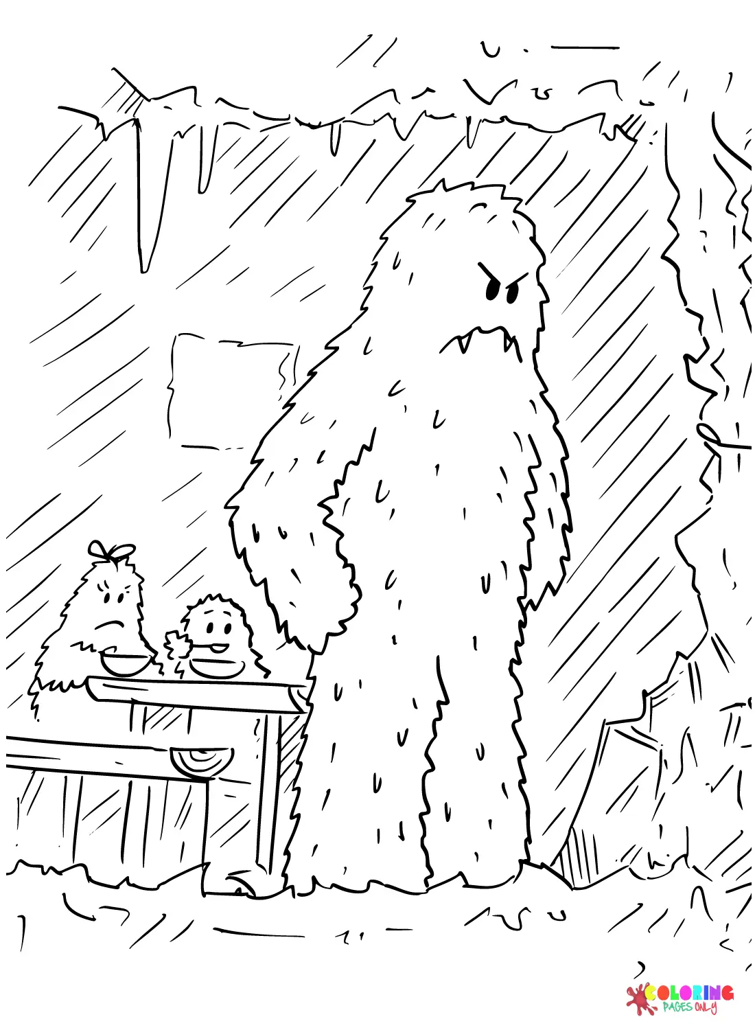 Yeti Para Colorear 6