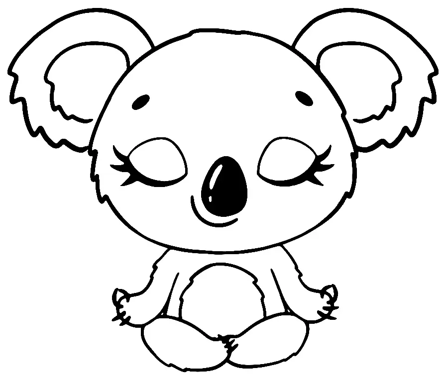 Yoga Coloring Pages 28